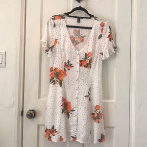 Forever 21 Orange Blossom polkadot sundress